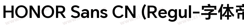 HONOR Sans CN (Regul字体转换